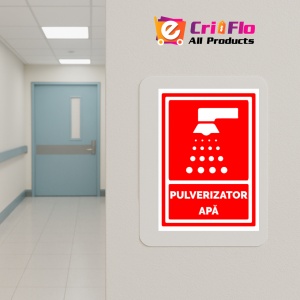 Indicator Semn pentru pulverizator apa, Sticker autocolant - Img 5