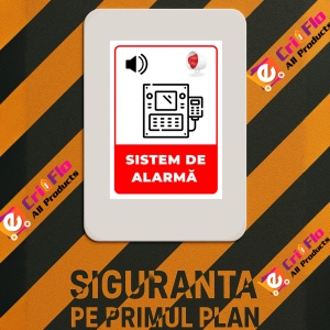 Indicator Semn pentru sistem de alarma, Sticker autocolant - Img 3