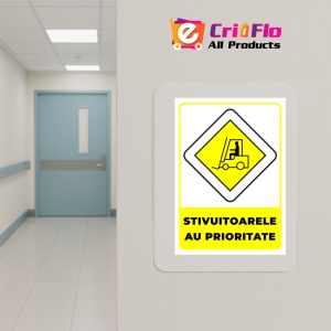 Indicator Semn pentru stivuitoarele cu prioritate, Sticker autocolant - Img 5