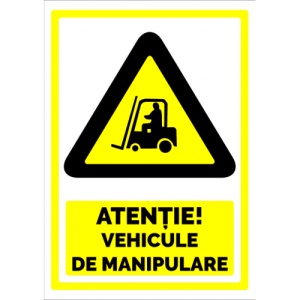Indicator Semn pentru vehicule de manipulare, Sticker autocolant