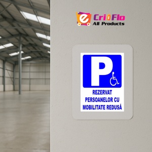 Indicator Semn rezervat persoanelor cu mobilitate redusa, Sticker autocolant - Img 4
