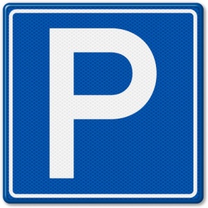 Indicator Semn rutier de circulatie parcare, Sticker autocolant