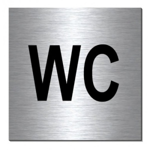 Indicator Semn wc, Sticker autocolant