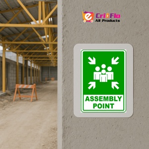 Indicator Sign assembly point, Sticker autocolant - Img 5