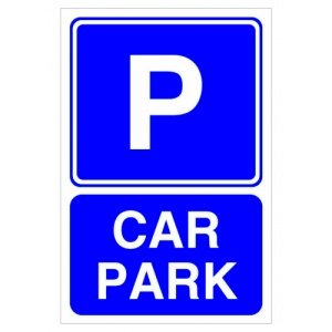 Indicator Sign car park, Sticker autocolant