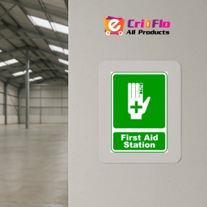 Indicator Sign first aid station, Sticker autocolant - Img 3