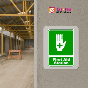 Indicator Sign first aid station, Sticker autocolant - Img 5