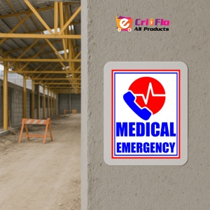 Indicator Sign medical emergency, Sticker autocolant - Img 5