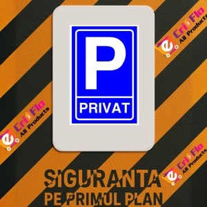 Indicator Sign privat PARKING, Sticker autocolant - Img 3