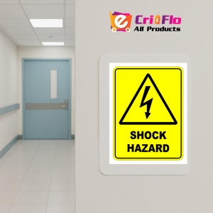 Indicator Sign shock hazard, Sticker autocolant - Img 5