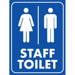 Indicator Staff toilet signs, Sticker autocolant