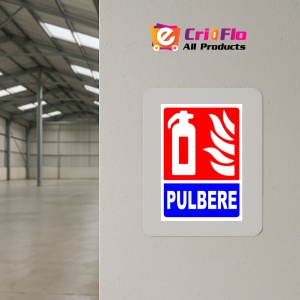 Indicator Stingator cu pulbere, Sticker autocolant - Img 4