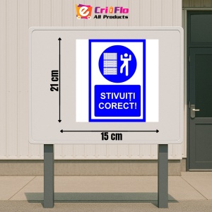 Indicator Stivuiti corect, Sticker autocolant - Img 2