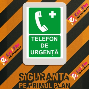 Indicator Telefon de urgenta, Sticker autocolant - Img 3