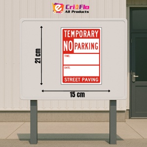 Indicator Temporary No Parking Street Paving Sign, Sticker autocolant - Img 2