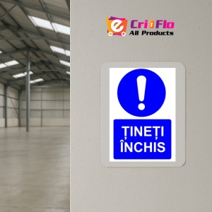 Indicator Tineti inchis indicator de obligativitate, Sticker autocolant - Img 4