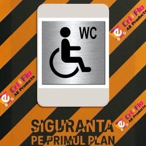 Indicator Toaketa pentru persoane cu dizabilitati, Sticker autocolant - Img 3