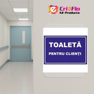 Indicator Toaleta pentru clienti, Sticker autocolant - Img 5