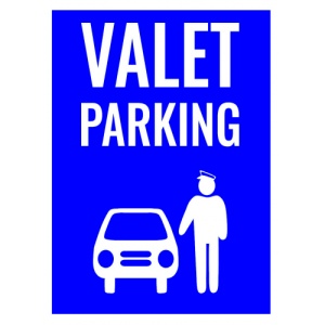 Indicator Valet parking, Sticker autocolant