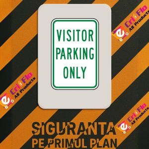 Indicator Visitor Parking Only Sign, Sticker autocolant - Img 3