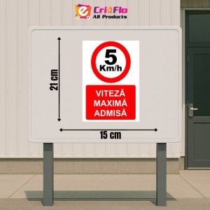 Indicator Viteza maxima admisa indicator de interzicere, Sticker autocolant - Img 2
