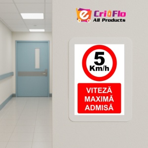 Indicator Viteza maxima admisa indicator de interzicere, Sticker autocolant - Img 5