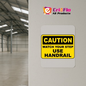 Indicator Watch Your Step Use Handrail Sign, Sticker autocolant - Img 4