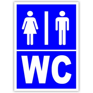 Indicator Wc v1, Sticker autocolant - Img 1