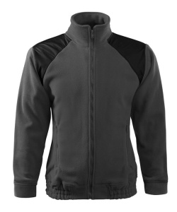 Jacheta casual fleece polar unisex de culoare gri gheata