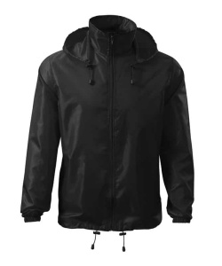 Jacheta de protectie impotriva vantului unisex de culoare negru