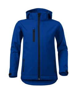 Jacheta softshell pentru copii de culoare albastru regal
