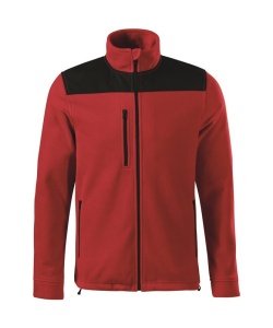 Jacheta calduroasa fleece polar unisex de culoare rosu