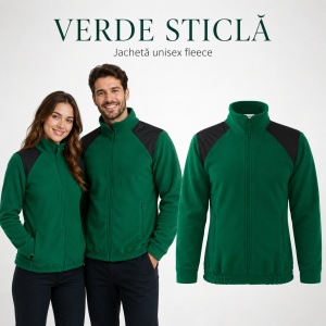Jachetă Polar Fleece Unisex Damă Bărbat Malfini Hi-Q 506 – 360 g/m², Umeri Impermeabili - Img 21