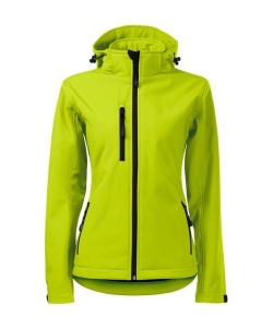 Jacheta softshell de culoare galben lime