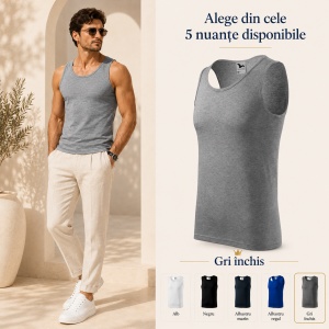 Maiou Bărbat Malfini Core 142, 100% Bumbac, 160 g/m², Croială Tubulară, Top Casual și Sport, S–2XL, 5 Culori - Img 17