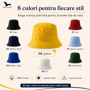 Pălărie Bărbat pentru protecție solară - 8 culori - Img 4