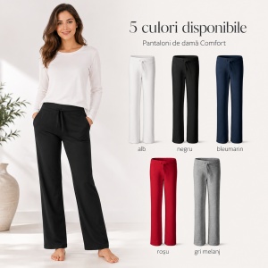 Pantaloni Damă tip Trening Casual, Lejeri și Confortabili – Comfort 608