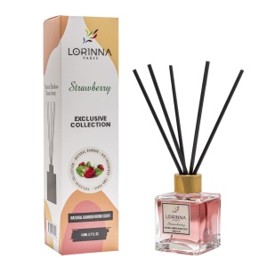 Parfum Odorizant de camera Lorinna Paris Strawberry 110 ml aroma de capsuni - Img 1