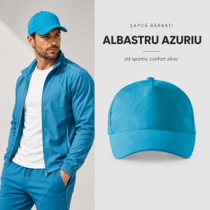 Șapcă Bărbați Sport din Bumbac, Reglabilă cu Cataramă și Cozoroc Curbat – 5P 307 - Img 12