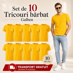 Set 10 Tricouri Bărbat în Aceeași Nuanță, Malfini, 100% Bumbac, 145 g/m², Guler Rotund, 26 Culori, Mărimi S–3XL - Img 14