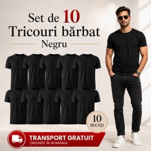 Set 10 Tricouri Bărbat în Aceeași Nuanță, Malfini, 100% Bumbac, 145 g/m², Guler Rotund, 26 Culori, Mărimi S–3XL - Img 24