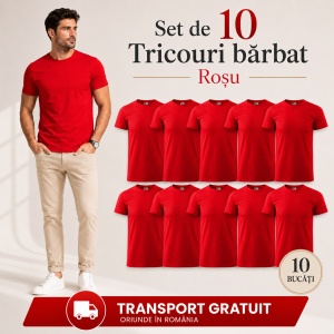 Set 10 tricouri bărbat Malfini Basic Clasic, 100% bumbac, regular fit, 48 culori, mărimi XS–5XL - Img 44