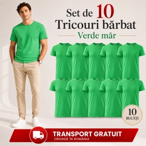 Set 10 tricouri bărbat Malfini Basic Clasic, 100% bumbac, regular fit, 48 culori, mărimi XS–5XL - Img 54