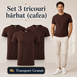 Set 3 Tricouri Bărbat Malfini, 100% Bumbac, 160 g/m², 48 Nuanțe, Mărimi XS–5XL, Transport Gratuit - Img 17