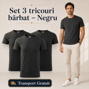 Set 3 Tricouri Bărbat Malfini, 100% Bumbac, 160 g/m², 48 Nuanțe, Mărimi XS–5XL, Transport Gratuit - Img 37
