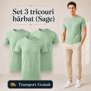 Set 3 Tricouri Bărbat Malfini, 100% Bumbac, 160 g/m², 48 Nuanțe, Mărimi XS–5XL, Transport Gratuit - Img 47