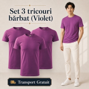 Set 3 Tricouri Bărbat Malfini, 100% Bumbac, 160 g/m², 48 Nuanțe, Mărimi XS–5XL, Transport Gratuit - Img 57