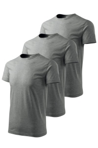 Set 3 tricouri de culoare gri inchis