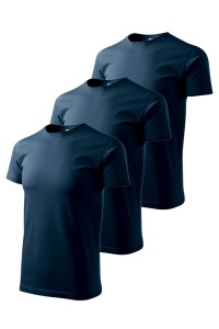 Set 3 tricouri de culoare albastru marin