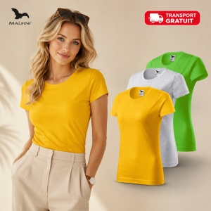 Set 3 Tricouri Damă 100% Bumbac – Casual Clasic, Galben, Gri Deschis și Verde Măr | Transport Gratuit